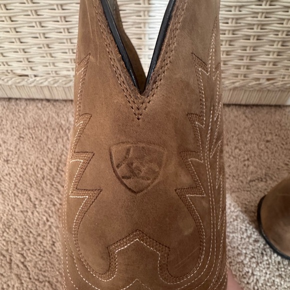 Ariat Western Heritage Browns Distressed Leather Boots 9.5 B Style No.10001021 - Picture 15 of 16